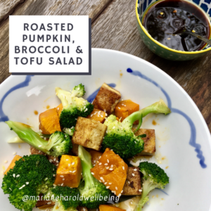 Roasted Pumpkin, Broccoli & Tofu Salad